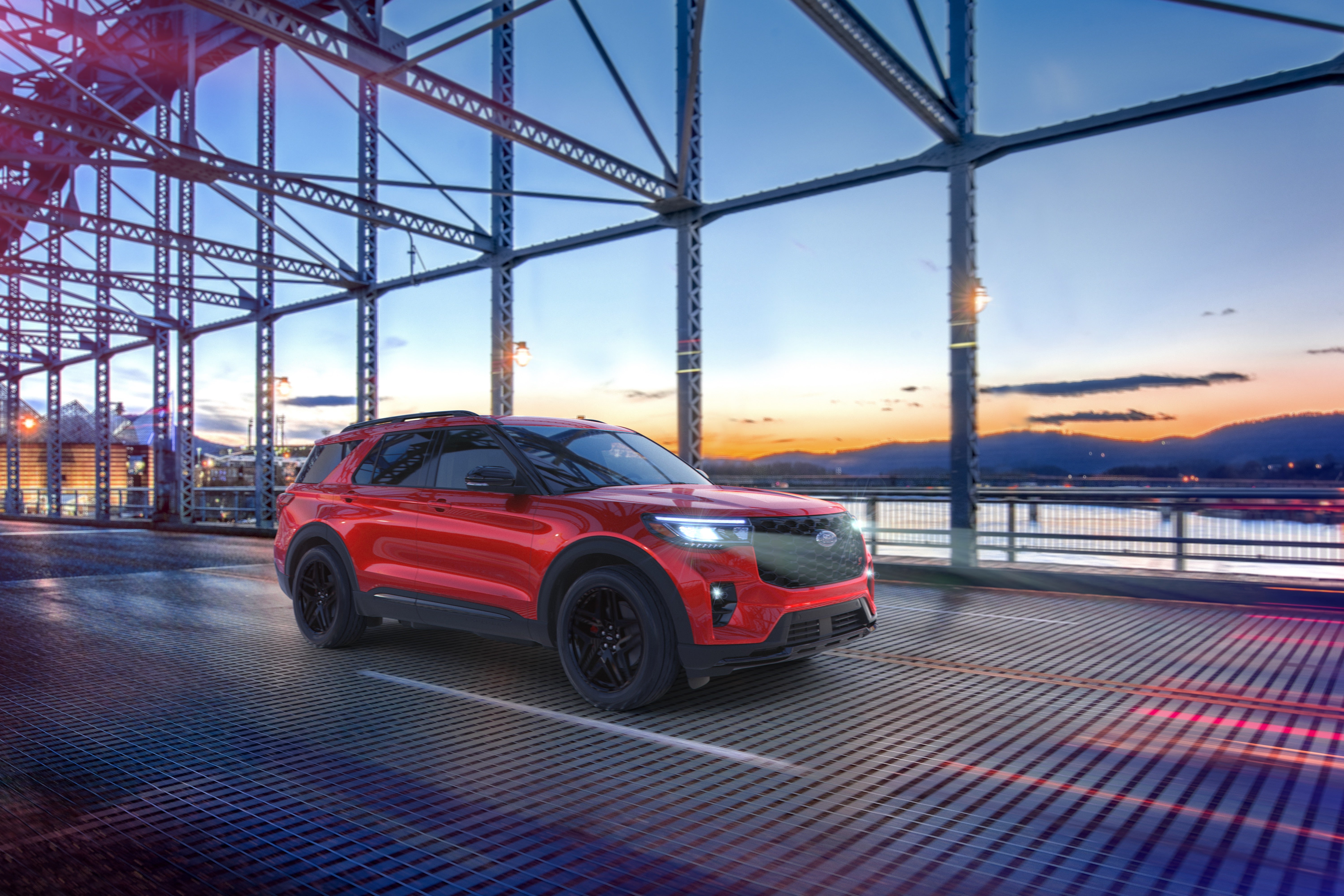 2025 ford explorer st on bridge