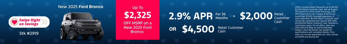 New 2025 Ford Bronco