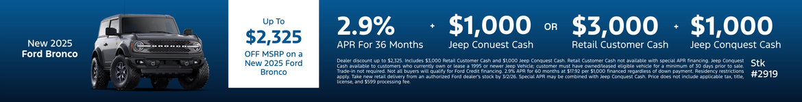 New 2025 Ford Bronco