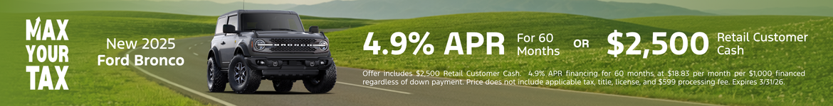 New 2025 Ford Bronco