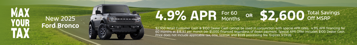 New 2025 Ford Bronco