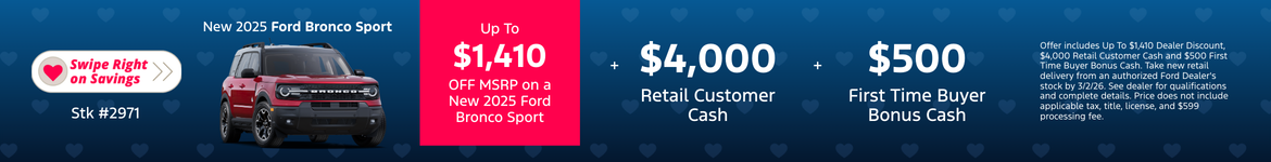 New 2025 Ford Bronco Sport