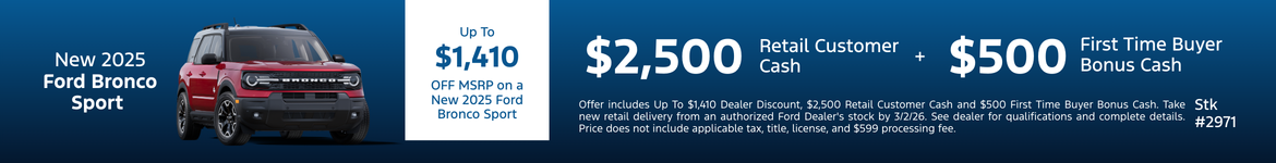 New 2025 Ford Bronco Sport
