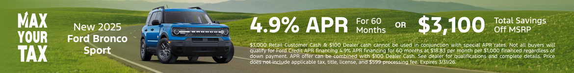 New 2025 Ford Bronco Sport