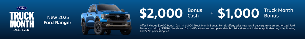 New 2025 Ford Ranger 