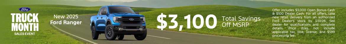 New 2025 Ford Ranger 