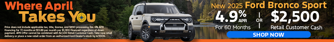 New 2025 Ford Bronco Sport