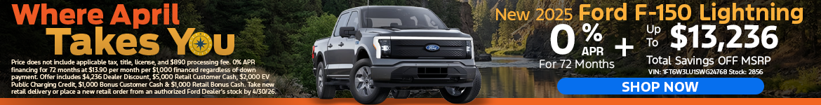 New 2025 Ford F-150 Lightning