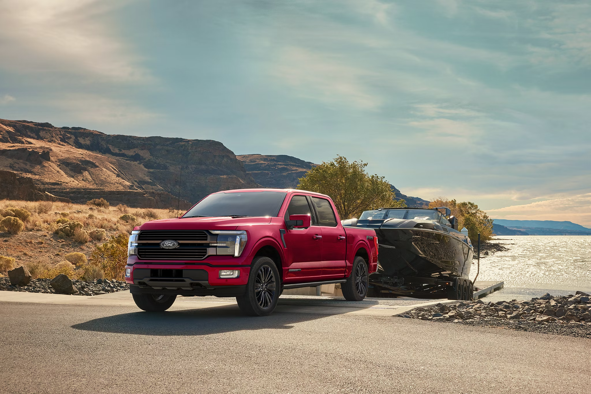 2026 Ford F-150 Towing a Boat