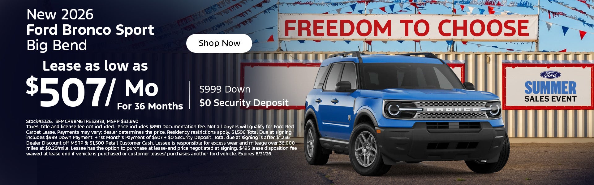New 2026 Ford Bronco Sport