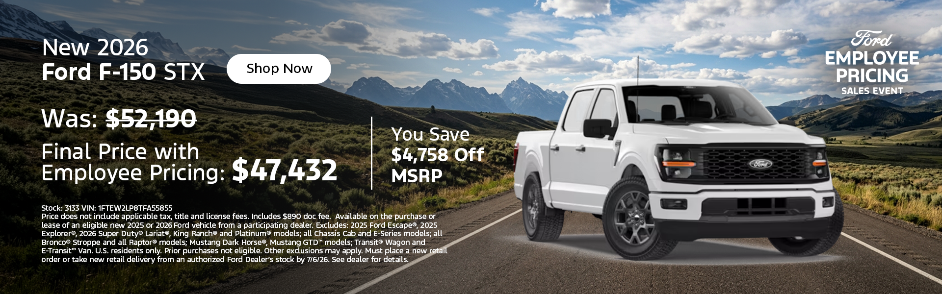 New 2026 Ford F-150 STX