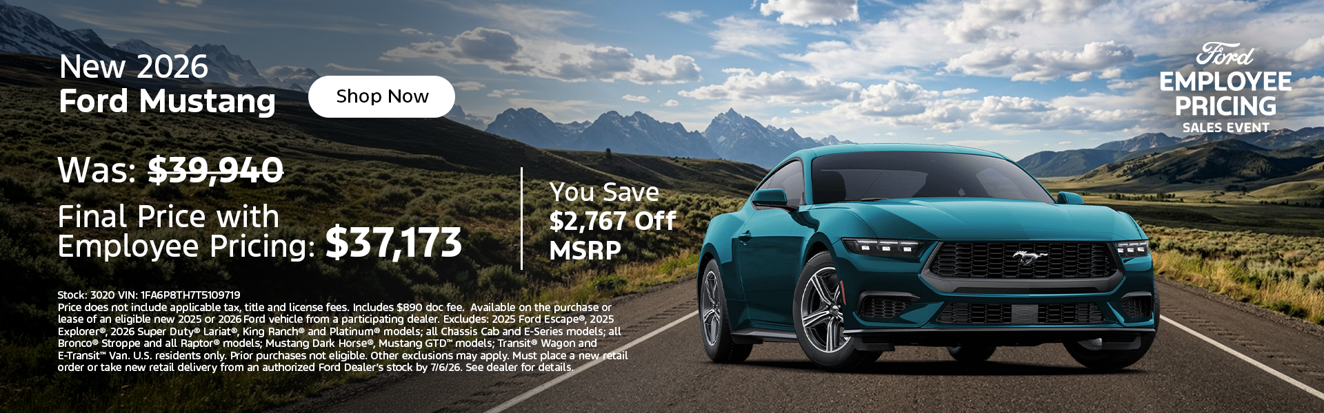 New 2026 Ford Mustang