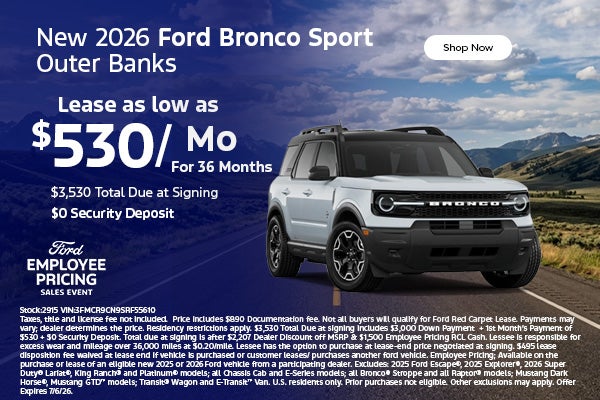 New 2026 Ford Bronco Sport Outer Banks 