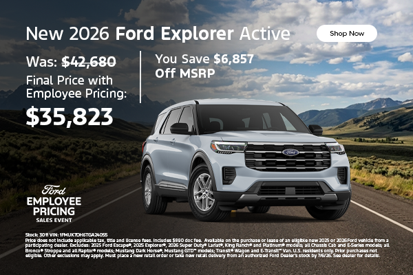 New 2026 Ford Explorer Active