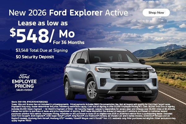 New 2026 Ford Explorer Active