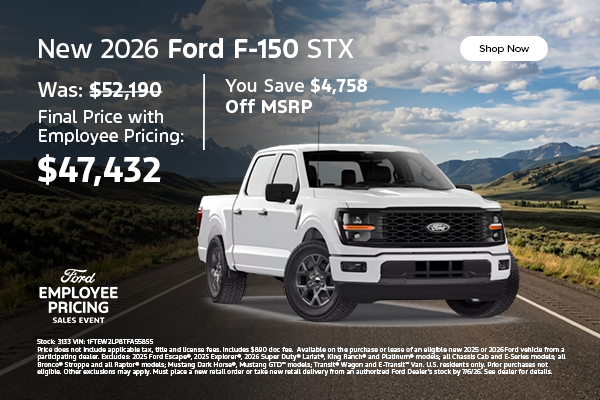 New 2026 Ford F-150 STX