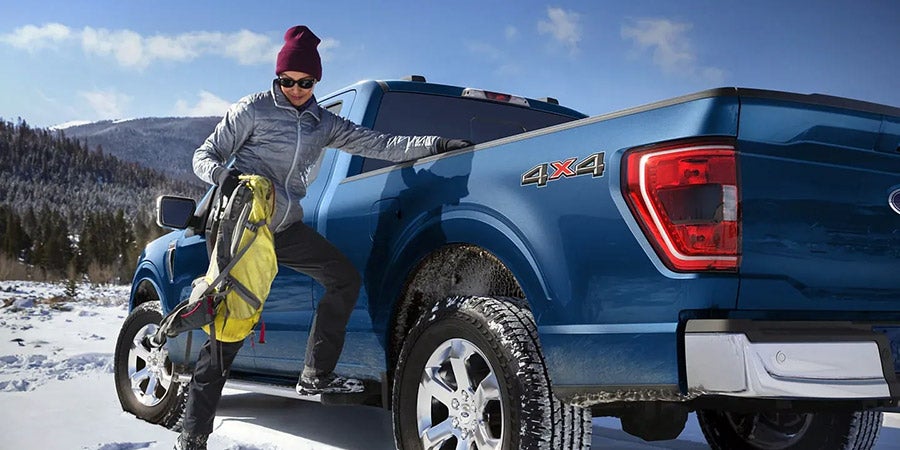 Ford F-150 in snow