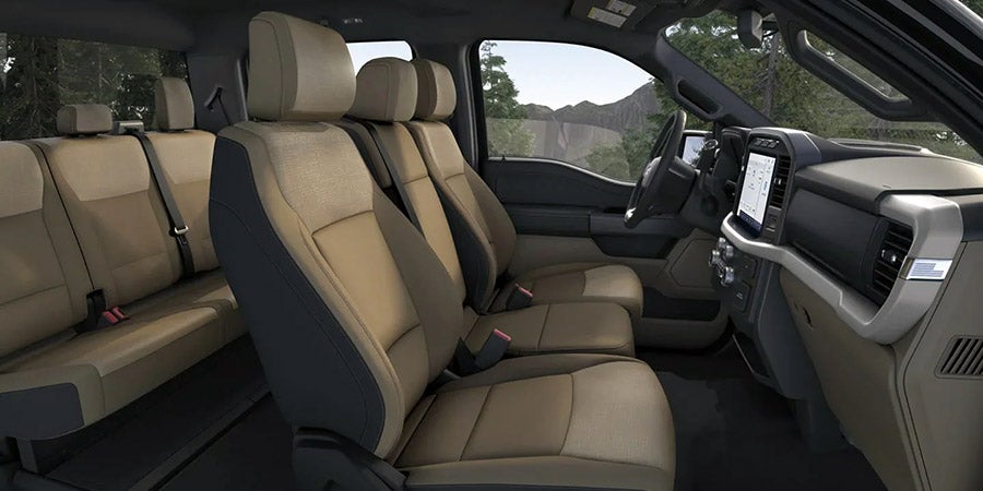 Ford F-150 interior seating detail